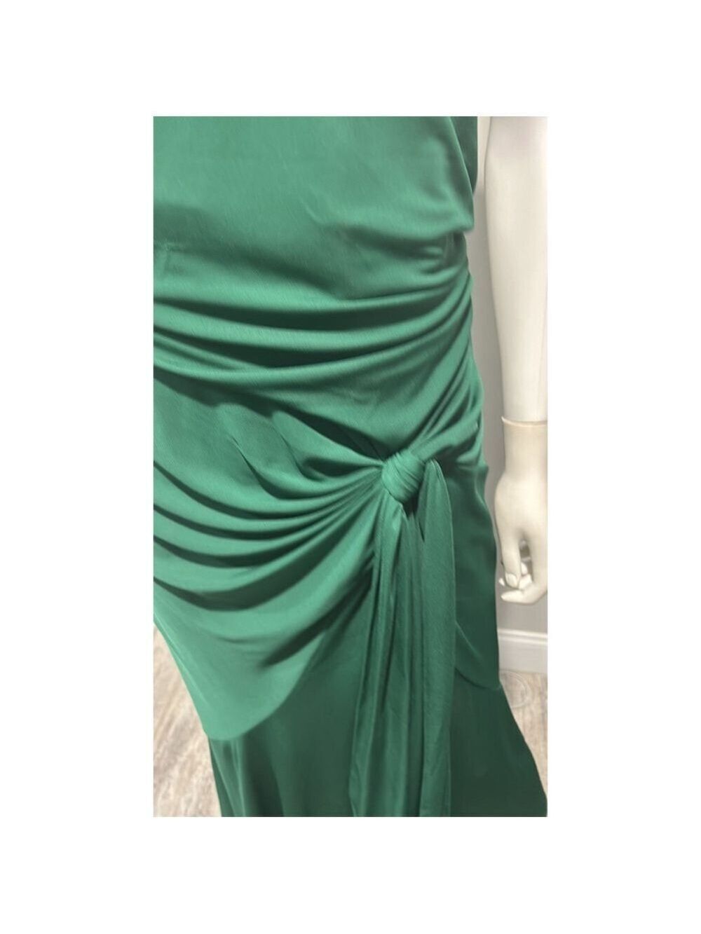 Cinq a Sept Green Rori Midi Dress Size 14 - Picture 8 of 13